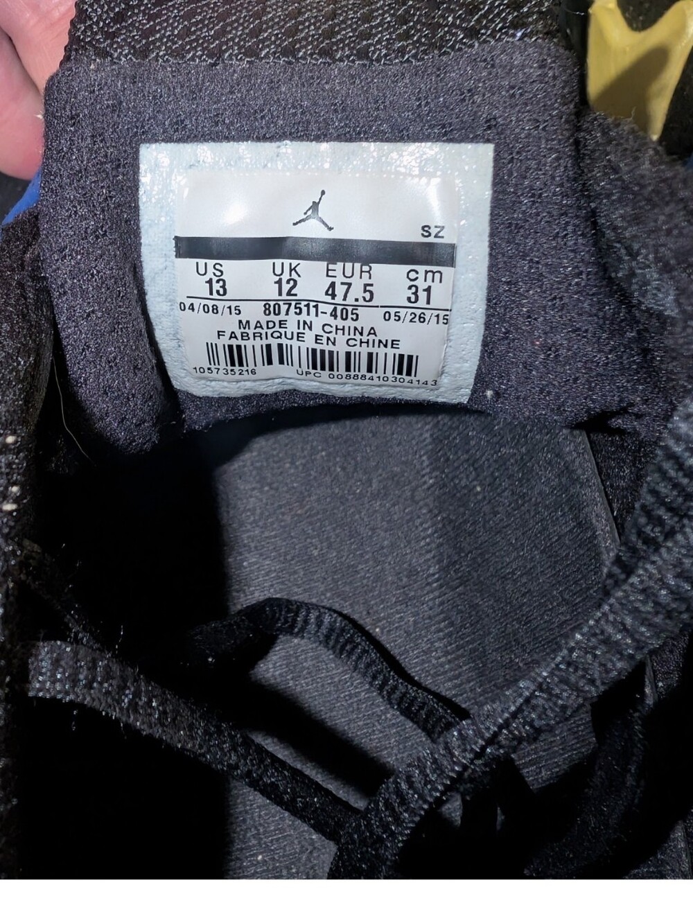 Air Jordan 14 Retro Laney Low 2015 Blue Black Ferrari Mens SZ 13 Sneakers RARE - Picture 7 of 9